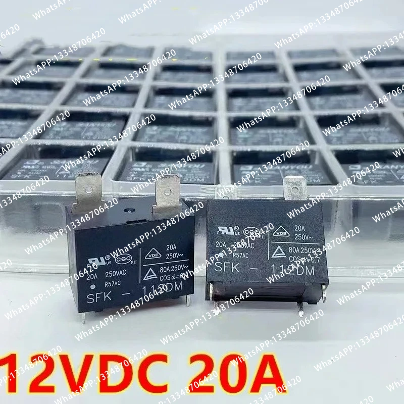 10 piezas/lote Relé de aire acondicionado SFK-112DM 20A 250VAC nuevo Relé de aire acondicionado SFK 112DM