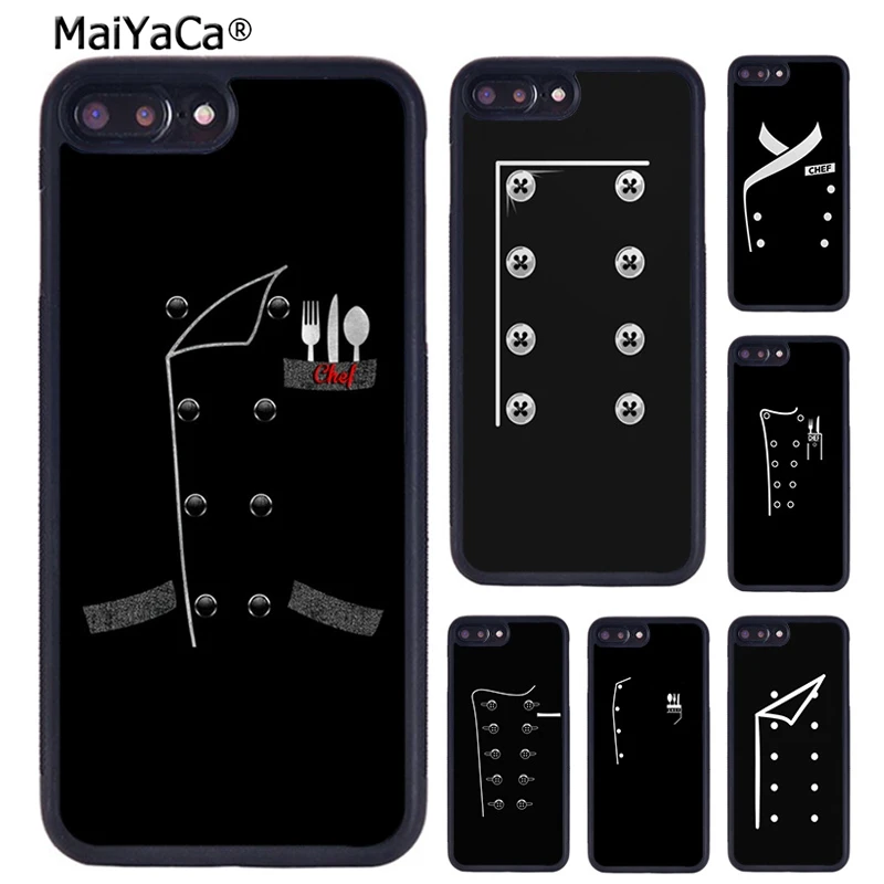 Chef's Uniform Jacket Chef Dad Phone Case For iPhone 16 15 14 plus 11 12 13 Pro  XR XS Max coque Cover Shell