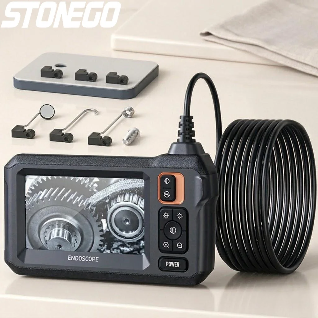 

1080P HD WiFi Endoscope 43 Inch Display 1m 5m 10m Cable Dual Camera 2600mAh Auto Electrical Pipeline Inspection Tool