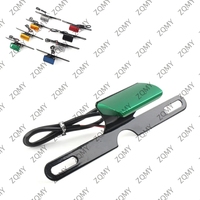 Motorbike Universal License Plate Mount Holder Bracket With LED Brake Tail Light For Motorcycle Dirt Bike