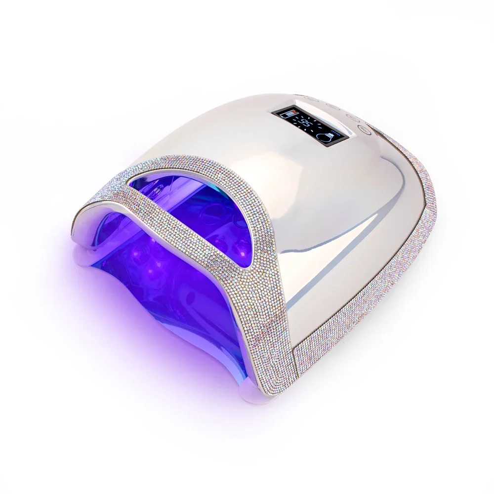 

48W Cordless Manicure Nail Dryer GRS Mermaid Shiny Rhinestone Nail Light Fast Drying Portable UV LED Nail Lamp