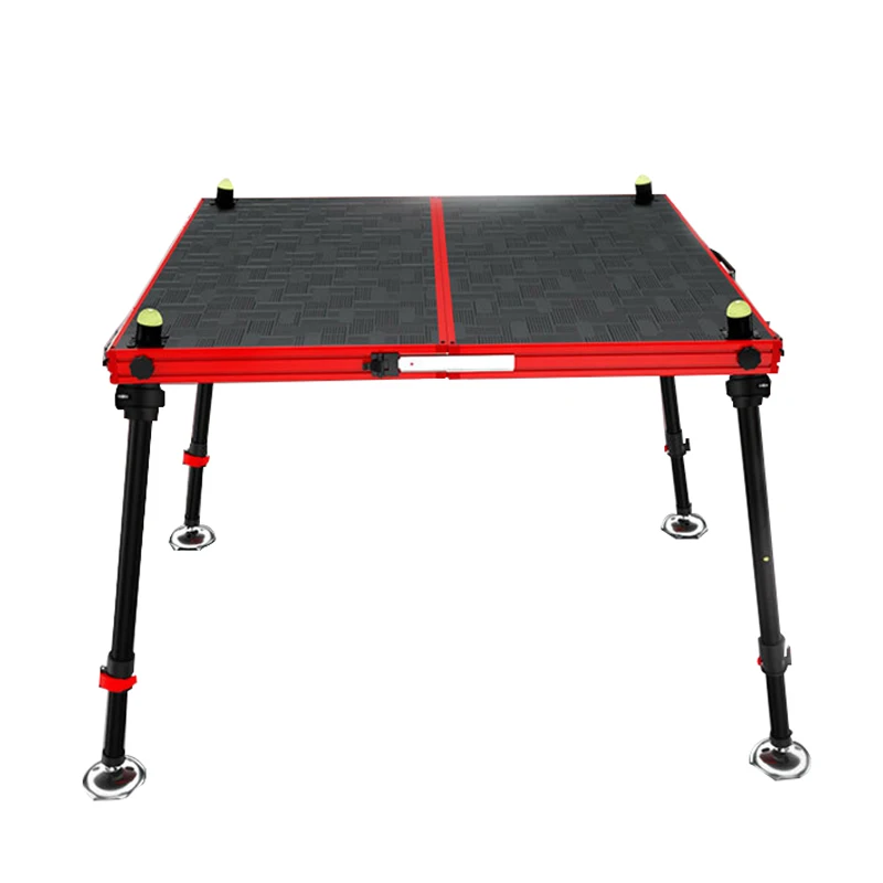 Foldable Carbon Fiber Fishing Table Anti-shake Thickened Legs Ultra Light 360° Embracing Brake Non-slip Fishing Platform 600-900