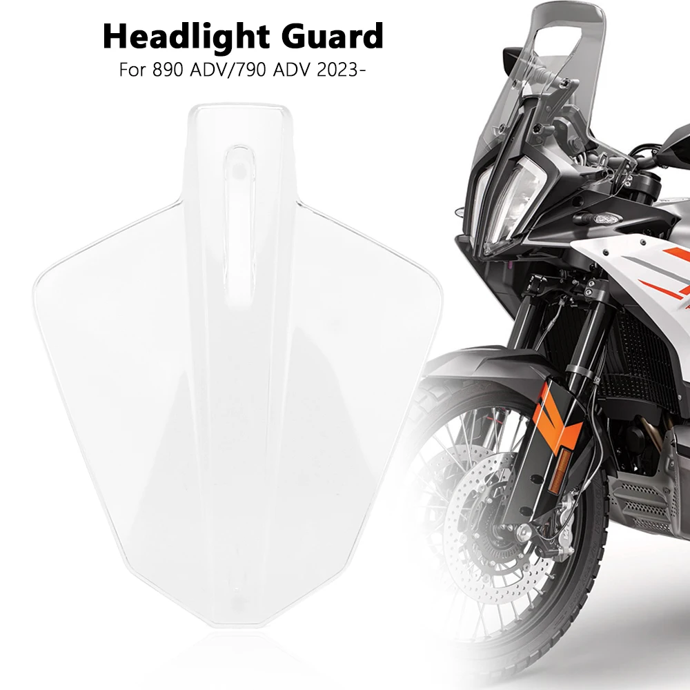 2023 2024 For 790 Adventure ADV 890 ADVENTURE Motorcycle Accessories Headlight Protector Light Cover Protective Guard Acrylic