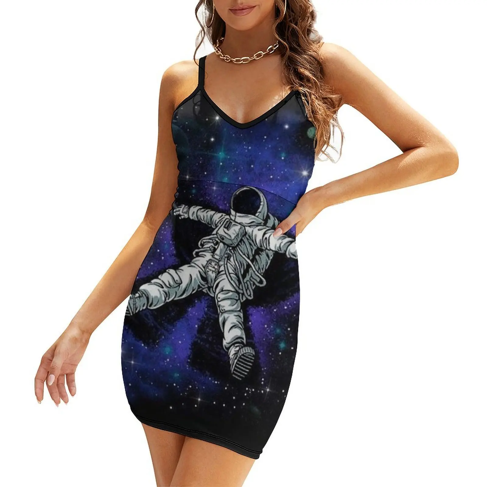 

Space Man Astronaut Art Sling Dress summer dress woman 2025 trendy elegant guest wedding dress party women elegant luxury