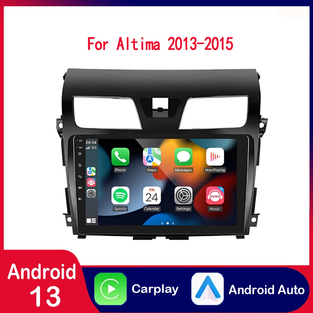 

Car Audio Touch Screen Car Stereo Compatible for 13-15 Nissan Teana Android 13 Car Navigation 10in Built-in Carplay+Android Auto