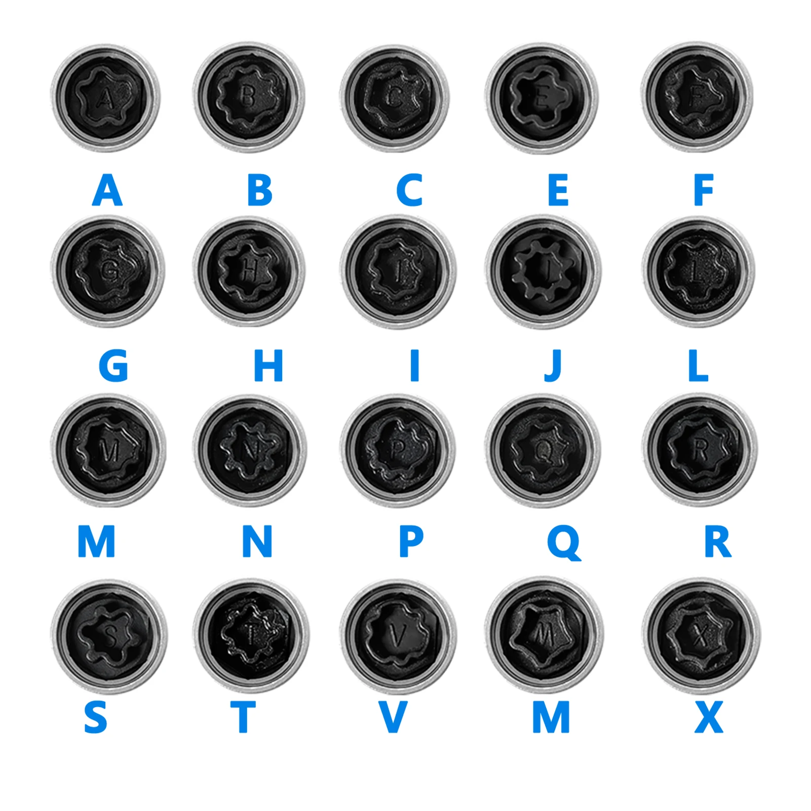 21Pcs Anti-theft Screw Socket Wrench Lock Lug Nut Key Removal Kit Replacement for