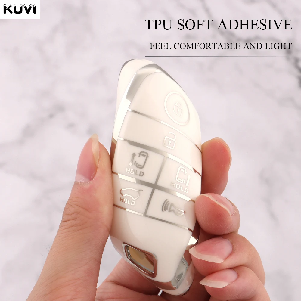 6 Buttons TPU Car Remote Key Case Cover Fob For Kia New Sedona Grand Carnival Snugly Sorento L580 Kia Doule Carnival Accessories