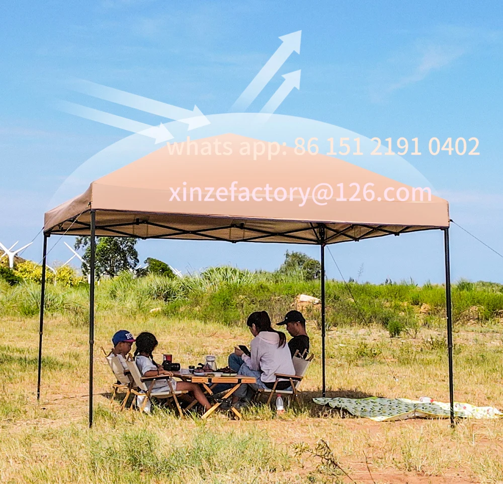 

Customizable Outdoor self-folding UV-proof awning dome camping 3x3 activity tent gazebo