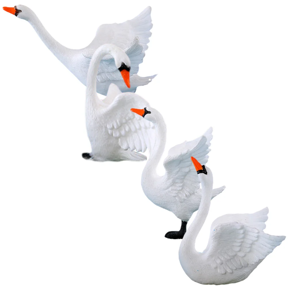 4 قطعة زخرفة حديقة الجنية البلاستيكية الصغيرة للمنزل بونساي المناظر الطبيعية الديكور الحيوانات الصغيرة شخصيات مصغرة ديكور #2