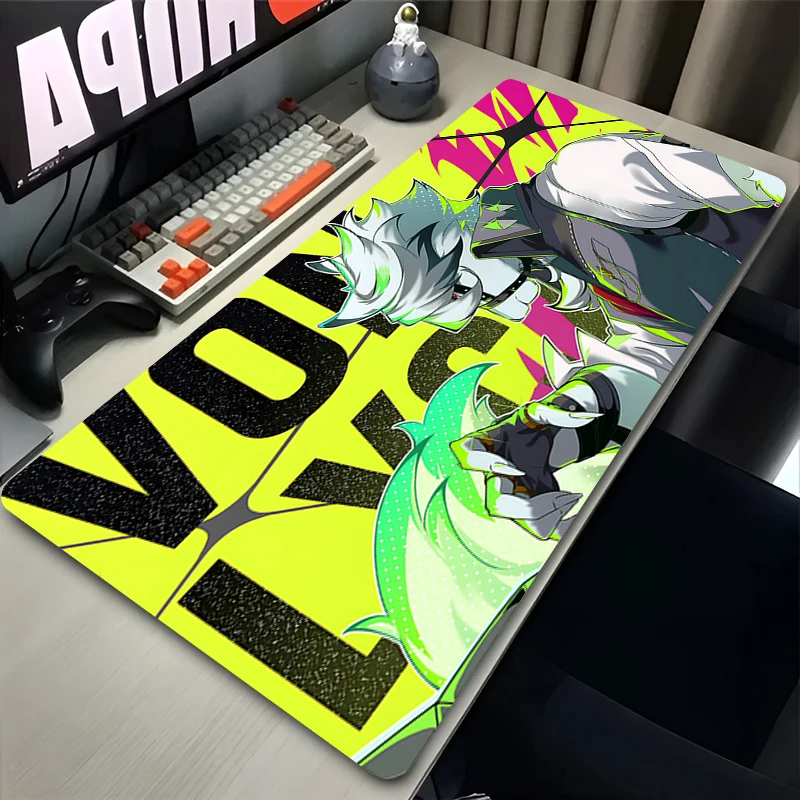 

Zenless Zone Zero Von Lycaon Mouse Pad Laptop White Wolf Keyboard Rug Gaming Accessories Mousepad PC Anime Desk Mat XXL Carpet