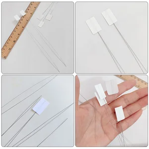 Metall -Threader -Nadel für Zuhause, kompakte Augenhandbuchnadeln, weiße Threaders Perlen, 10 PCs 6 Hauptverkäufe Croche Nadel Bambuskabel - №6