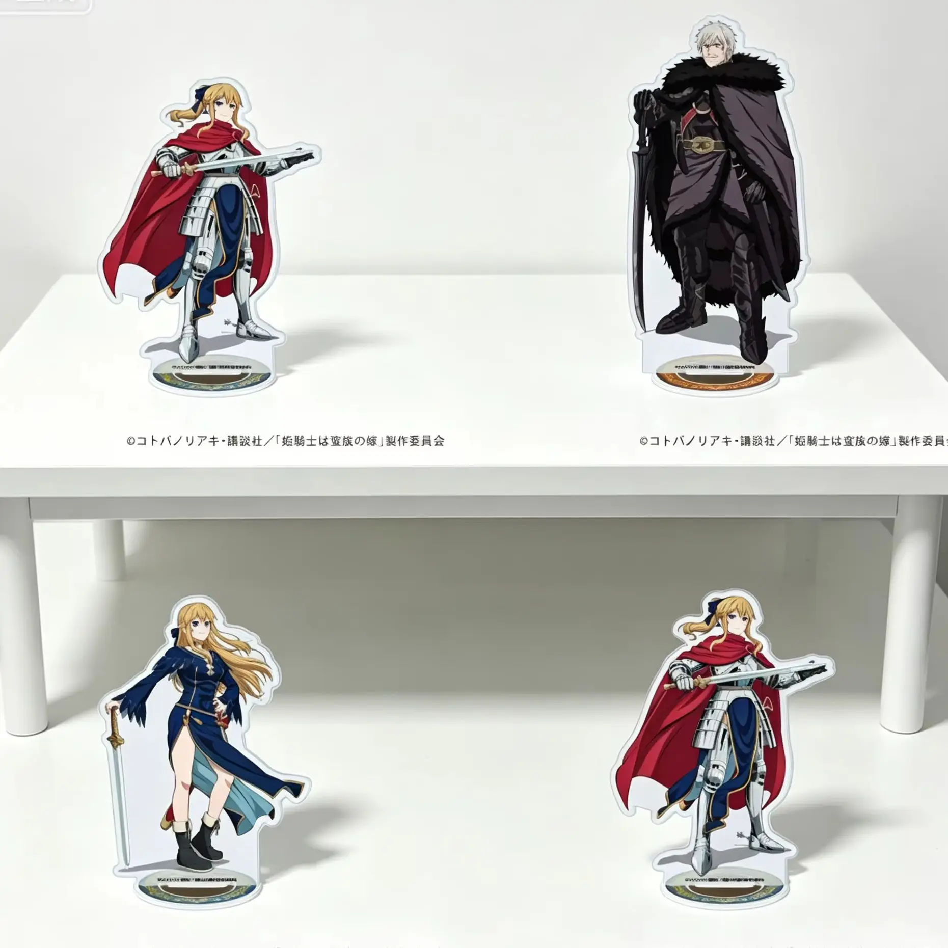Anime the Warrior Princess and the Barbaric King Serafina De Lavillant Acrylic Stand Model Plate Keychains Desk Decor