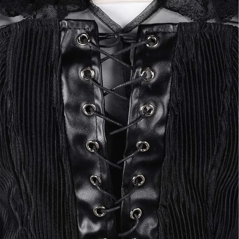 Wife Delores Cosplay Women Fantasia Black Dress Movie Disguise Costume Adult Female Corset Prop Outfits Halloween Carnival Suit