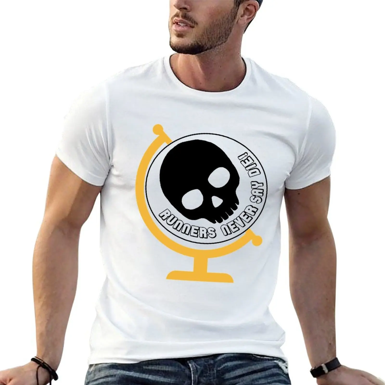Runners Never Say Die! T-Shirt t shirt man luxury t shirts for man graphic tees anime tshirt T-shirt