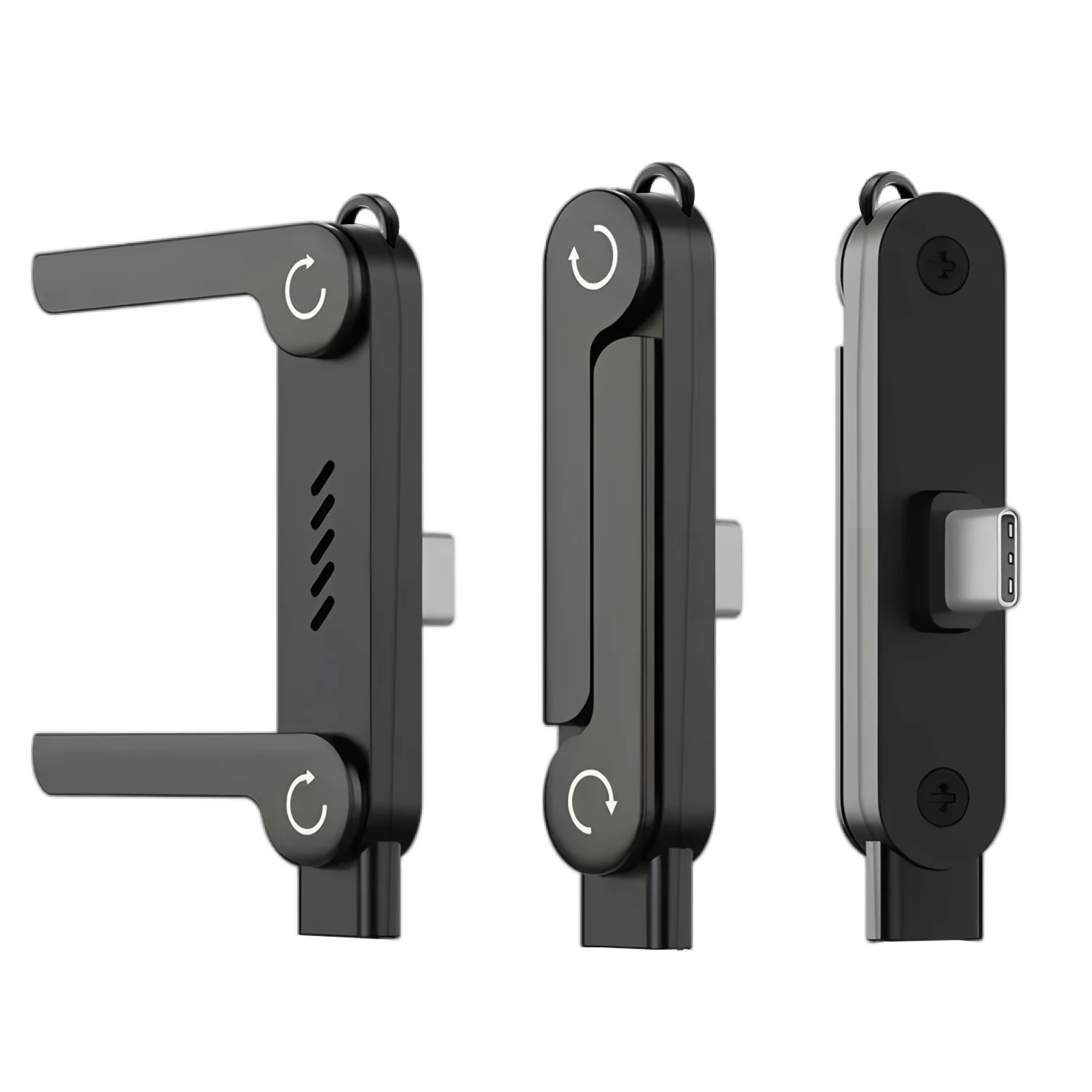 

Type C Charging Bracket Adapter 240W Fast Charging OTG Type-C Male to USB-C Female Foldable Holder For PD Phone Charging Cables