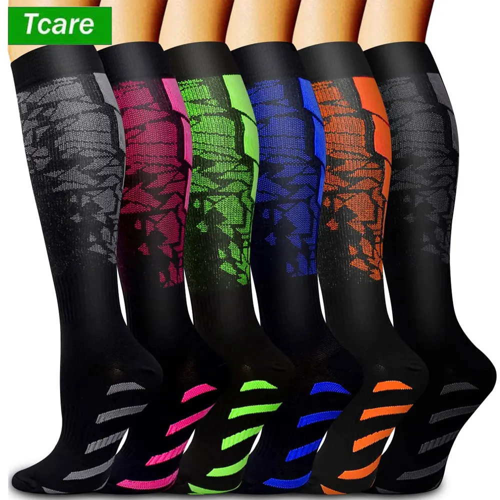 

1 Pair Compression Socks for Men Women 15-20 MmHg Medical Support for Running Nurses Flight Pregnancy Circulation Athletic Socks