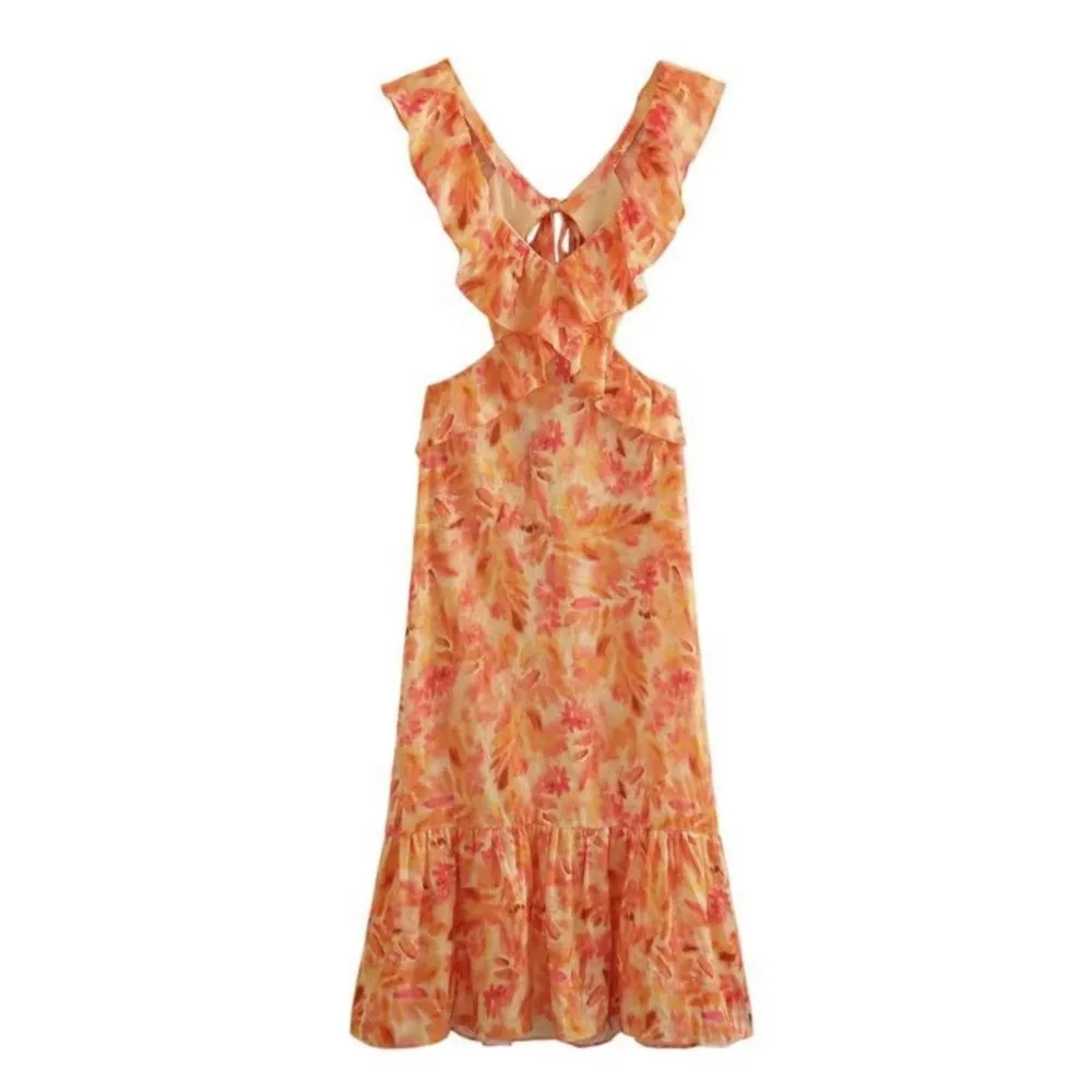 Beachwear Dresses 2026 Woman V-link Sleeveless Evening Dress Vacation Simple Style Vestidos Color Colorful Temperament All-match