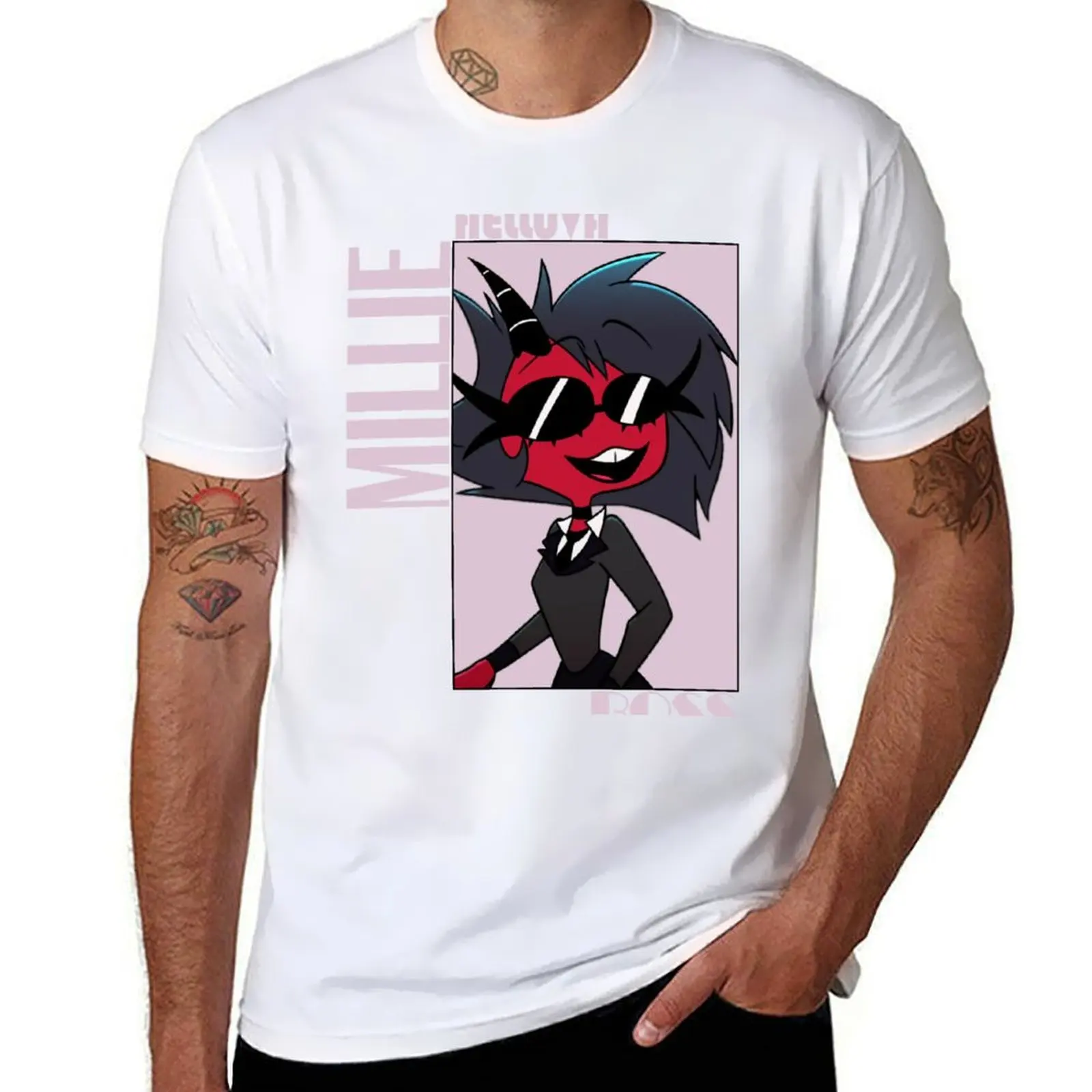 

Helluva Boss Millie T-Shirt man graphic t shirt anime t shirts for man T-Shirt