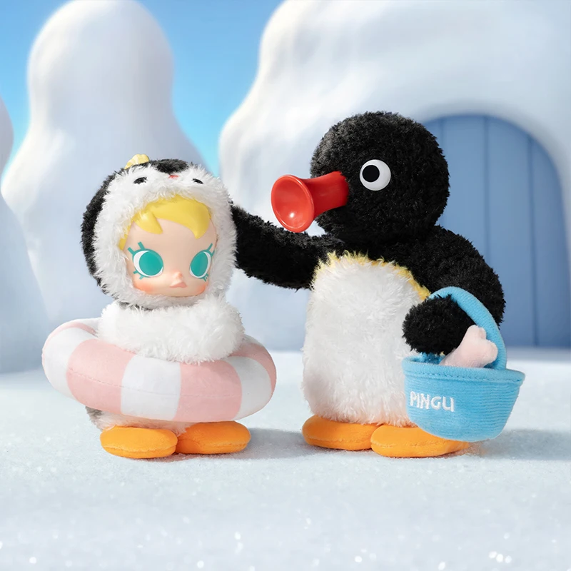 POP MART Baby Molly × Pingu Happy Fishing Series-Vinyl Pendant