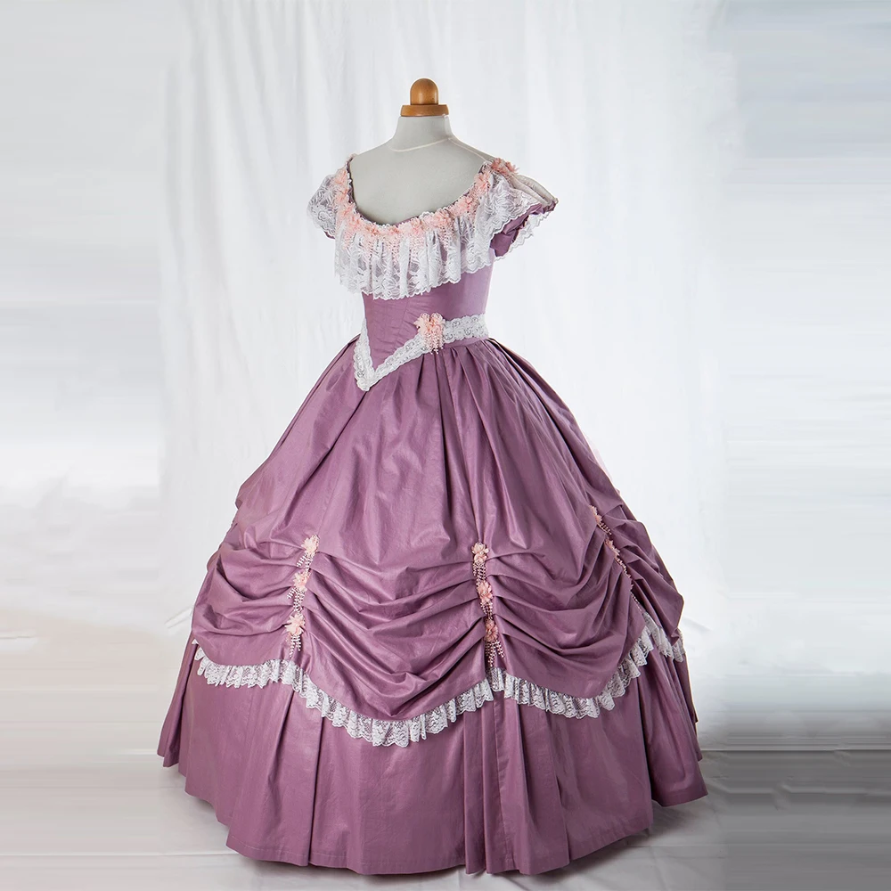 

1860s Sissi Afternoon Dress Gothic Civil War Southern Belle Ball Gown Victorian Princess Tea Party Costume Theater Reenactment