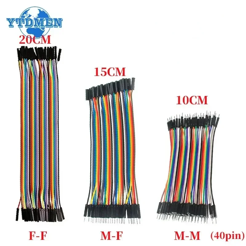 40PIN Cable Dupont Line 10cm 15cm 20cm Male To Male Female To Female Male To FeMale Jumper Wire, for Arduino DIY KIT