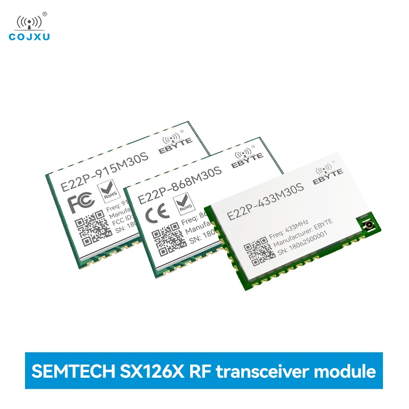 433/868/915MHz SX1262/SX1268 LoRa Spread Spectrum Module  COJXU E22P Series Built-in PA+LNA+SWA 30dBm 12KM SPI Test Board SMD