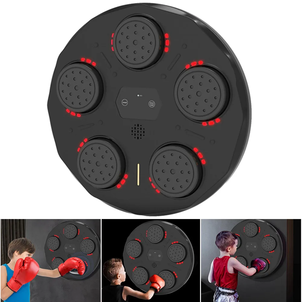 Wall Mounted Music Boxing Machine for Adults Smart Bluetooth Boxing Machine Noise Reduction Boxing Trainer for Home Exercise