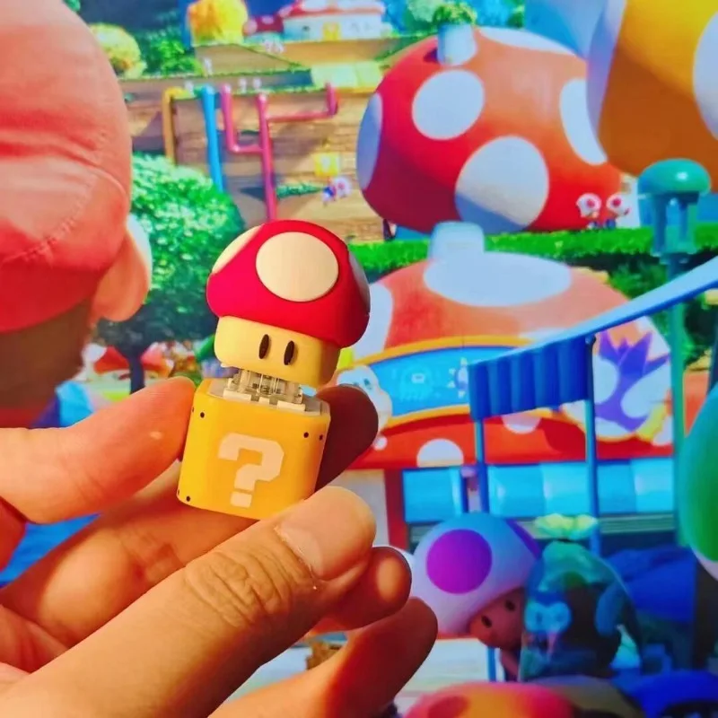 لعبة ماريوس المفاتيح علامة استفهام الطوب قلادة التلألؤ نطق لطيف الإبداعية حقيبة الديكور لعبة هدية #4