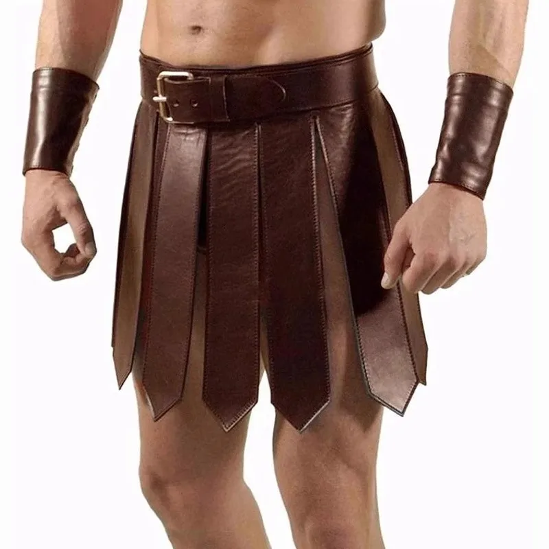 

Medieval Roman Skirt Spartan Cosplay Armor Ancient Warrior Gladiator Costume f Skirt Beasan Hip Hop Streetwear Trend