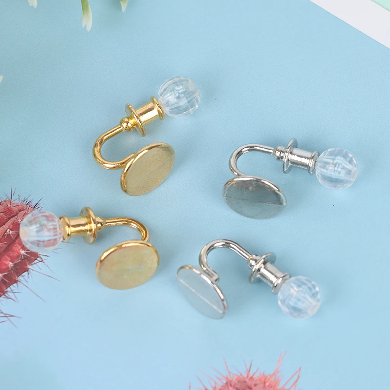 1Pair Dollhouse Miniature Silver/Gold Crystal Wall Lamp Model 1:12 Mini Wall Light Doll House Decor Accessories