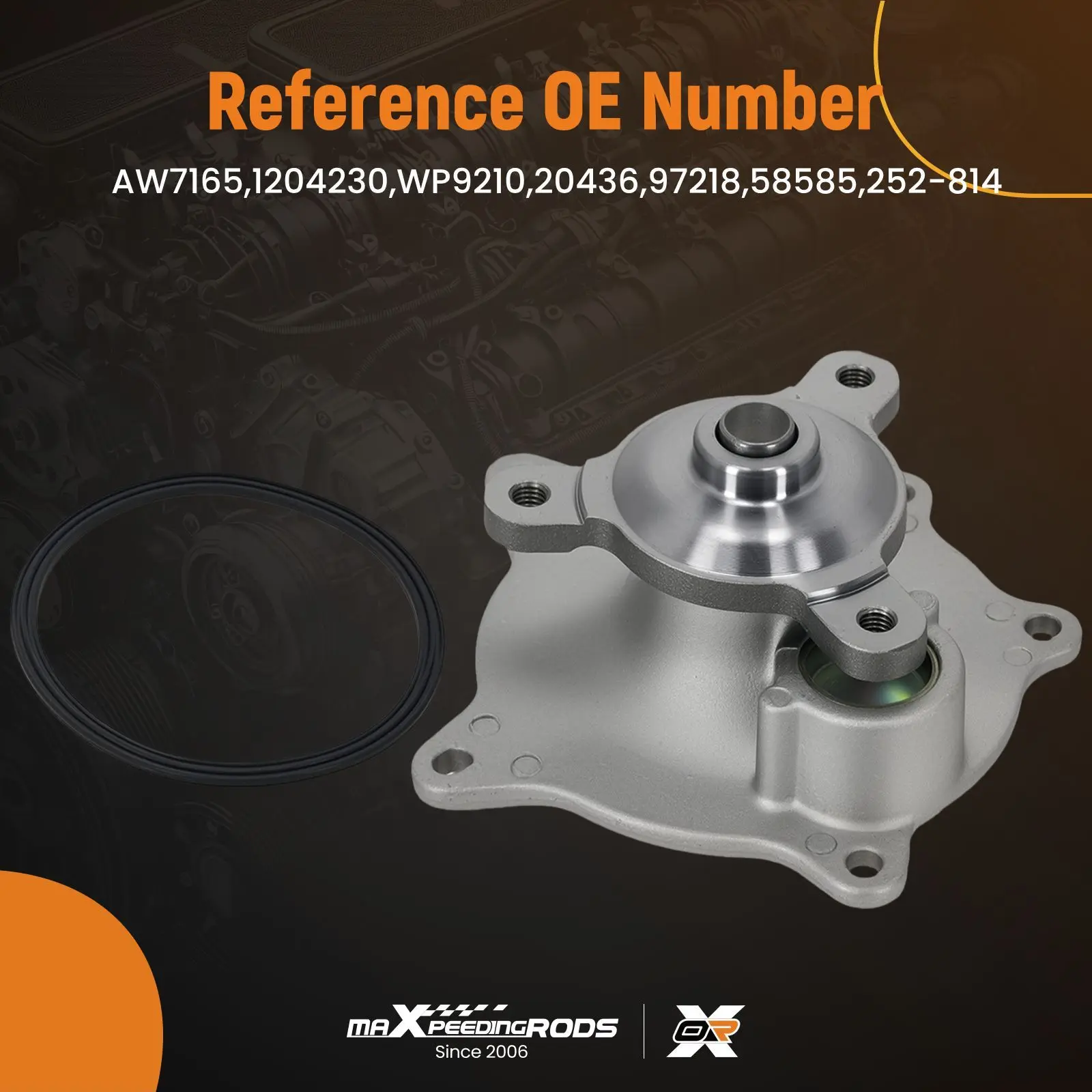 

Cooling System Water Pump for Dodge Grand Caravan V6 3.8L 01-07 4781157AA