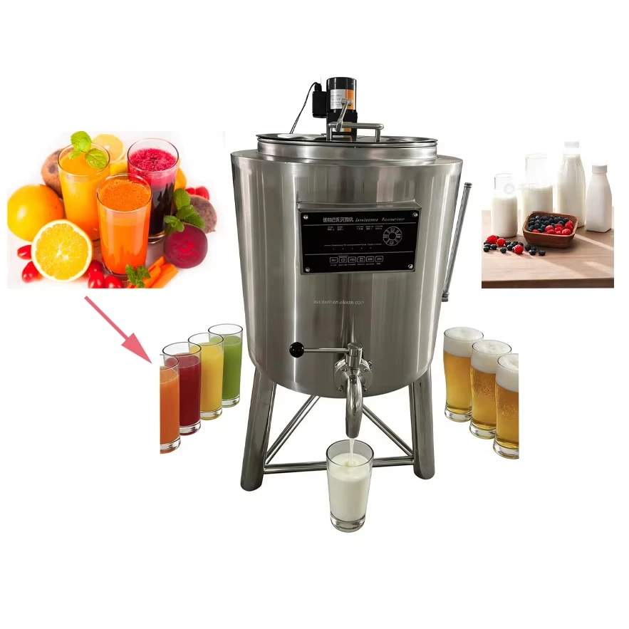 

50L Commercial Pasteurization Machine Automatic 50L/hour For Fresh Milk & Beverage Processing 220v/380v HJ-SJ50