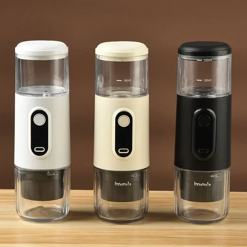 New Wireless Small Portable Ltalian Coffee Machine, Household Outdoor Electric Fast Charging Concentrated Capsule Machine