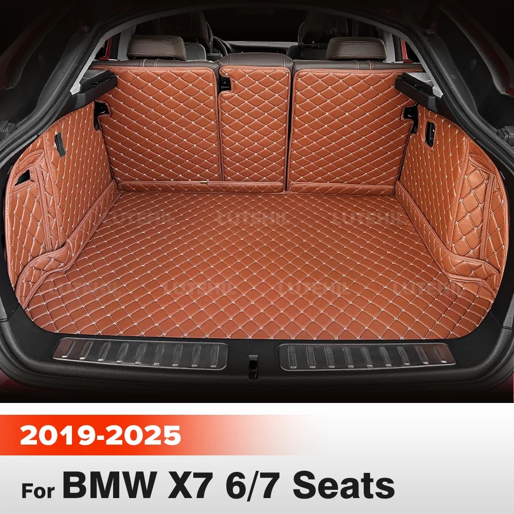 

Для BMW X7 6/7 мест 2019-2025 2024 2023 2022 Автоматический коврик для багажника с полным покрытием Автомобильный защитный коврик для багажника Аксессуары для интерьера