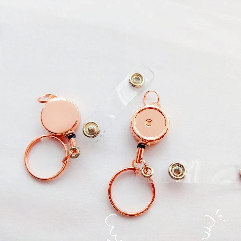 10 Mini High-bounce Retractable Badge Lanyards, Portable and Anti-theft, Easy To Pull, Suitable for Safety