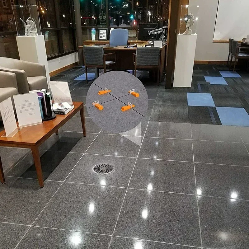 Tile Leveling System Clips 200-1000Pcs Tiles Leveler Spacers 1/1.5/2/2.5/3MM for Ceramic Tile Laying Leveling Construction Tools