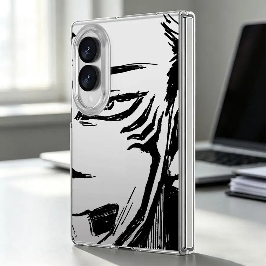 Case for Samsung Galaxy Z Fold 8 PC Hard Luxury ZFold8 ZFold 8 Phone Funda JujutsuS KaisenS Face