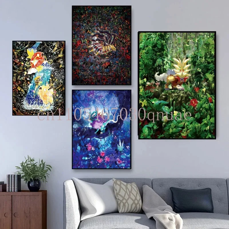 

Pokemon Classic Anime Poster HD Canvas Print Home Decor Painting Kids Wall Decoration Living Room Poster Canvas Wall Art Gifts