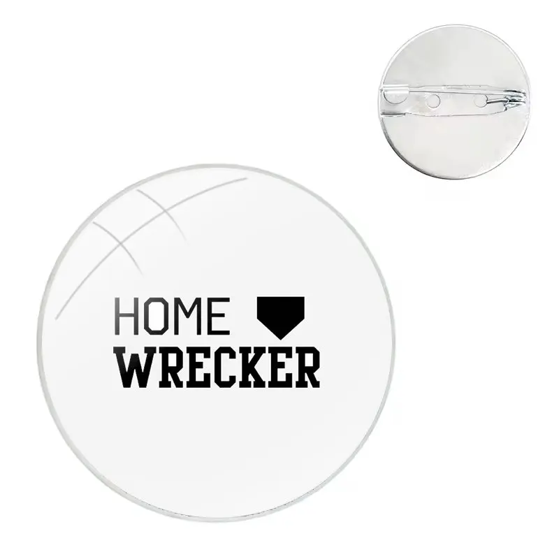 Home Wrecker Pins Badge Metal Brooches For Clothes Backpack Decoration gift