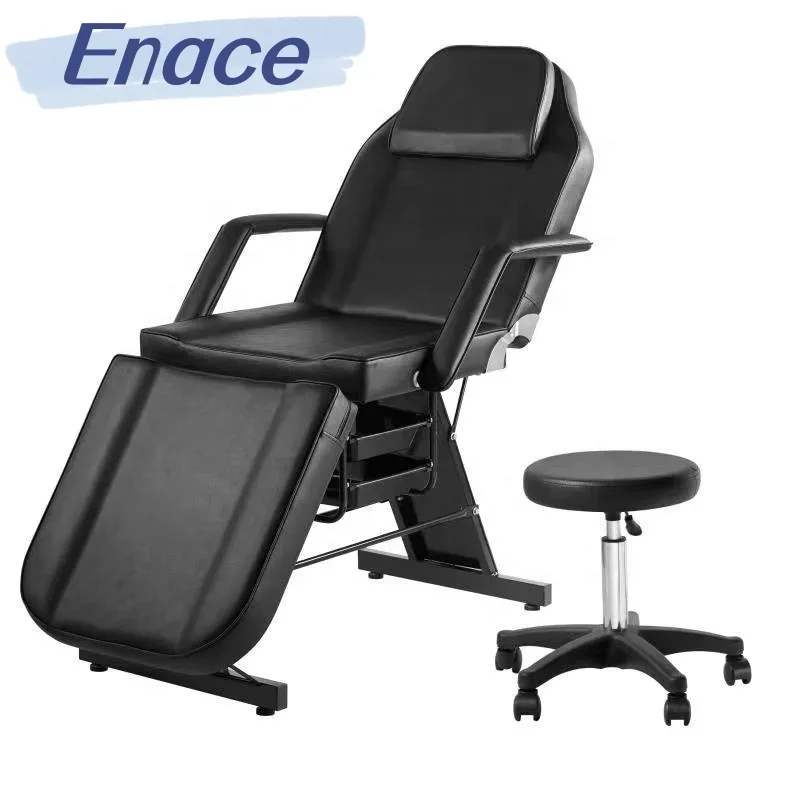 

Professional Portable Leather Massage Beauty Bed Simple Facial Treatment Salon Equipment For Physiotherapy And Hospital Use