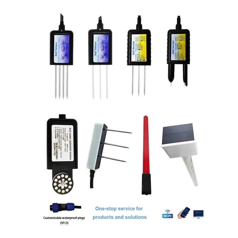 

RS485 Soil Temperature Humidity EC Sensors Soil Moisture Conductivity Sensor Custom