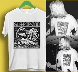 sub-pop-200 Shirt as worn by kurt cobain, worn by Kurt Cobain. unisex shirt