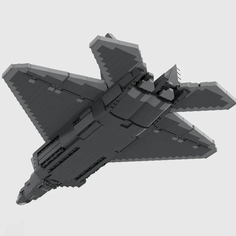 Moc Building Blocks F-22 Raptor Bricks Model Toys