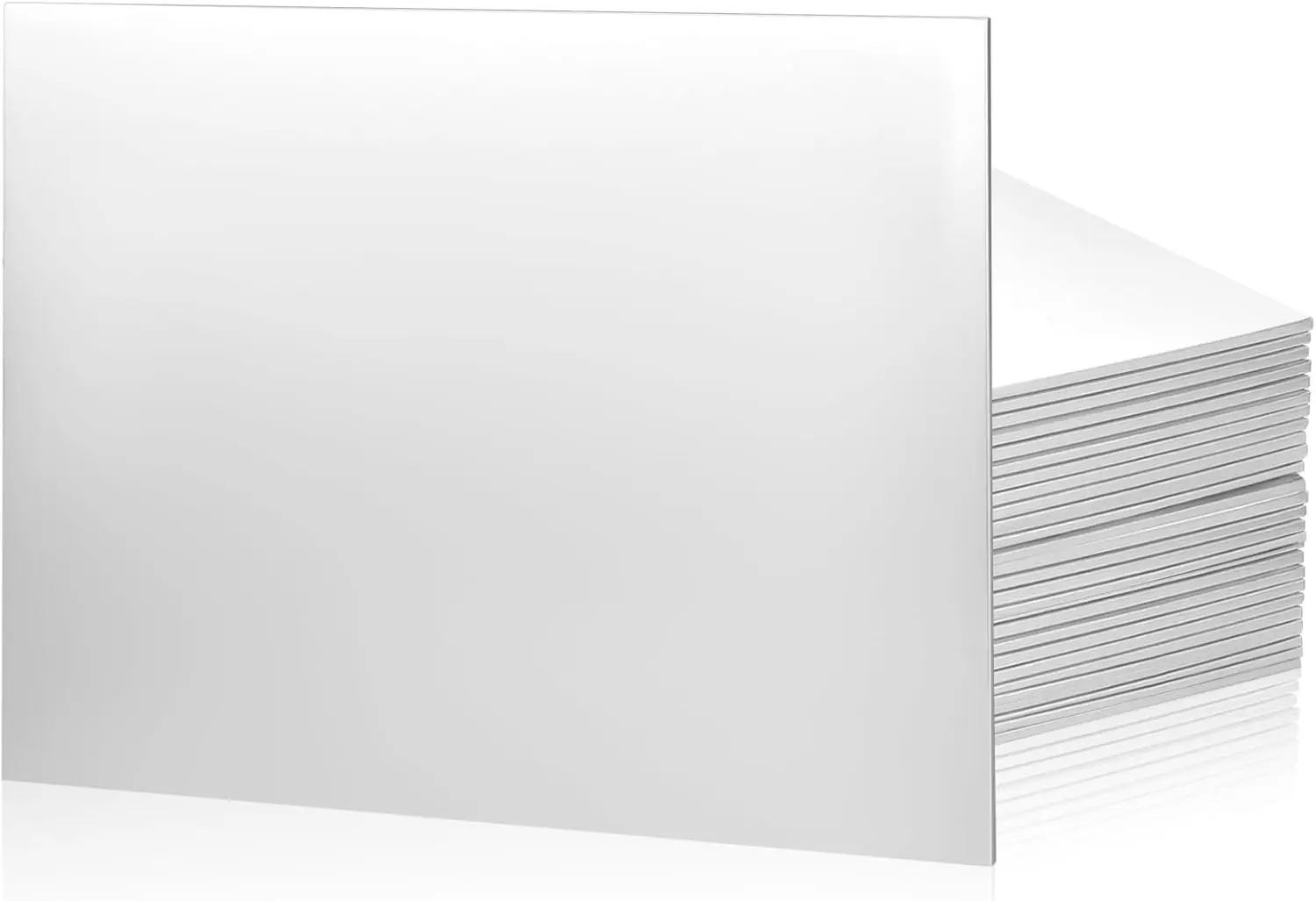 

12 Pcs Rectangle Cake Drum Boards, Greaseproof Foil Corrugated Plate for Desserts Display (14x19 Inch, White)