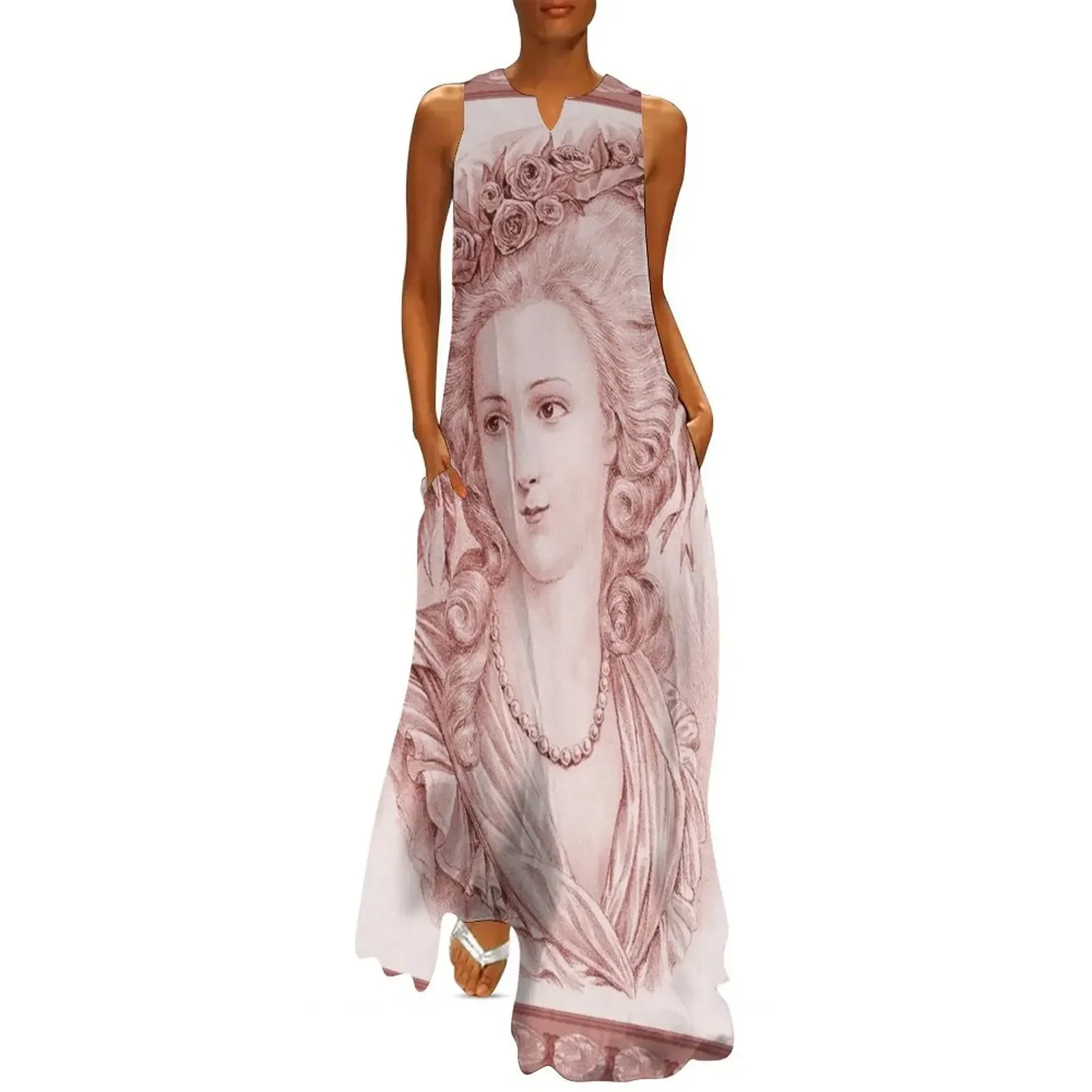 

Princess de Lamballe Red Long Dress womens clothing prom dresses elegant women's dresses sale Dress