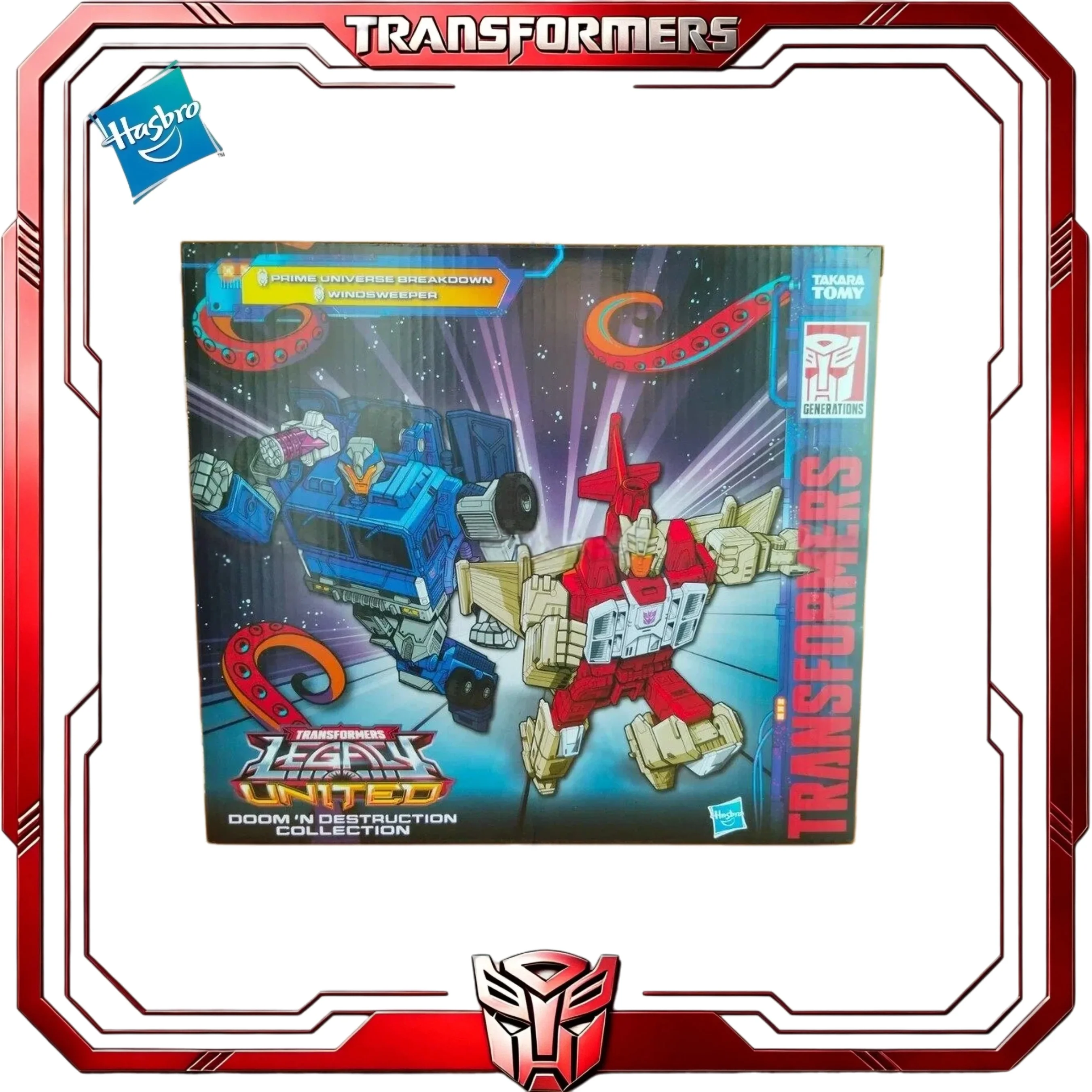 Amazon Exclusive Transformers Legacy Doom N Destruction Breakdown Windsweeper Mayhem Attack Squad Targetmaster Action Figure view 6