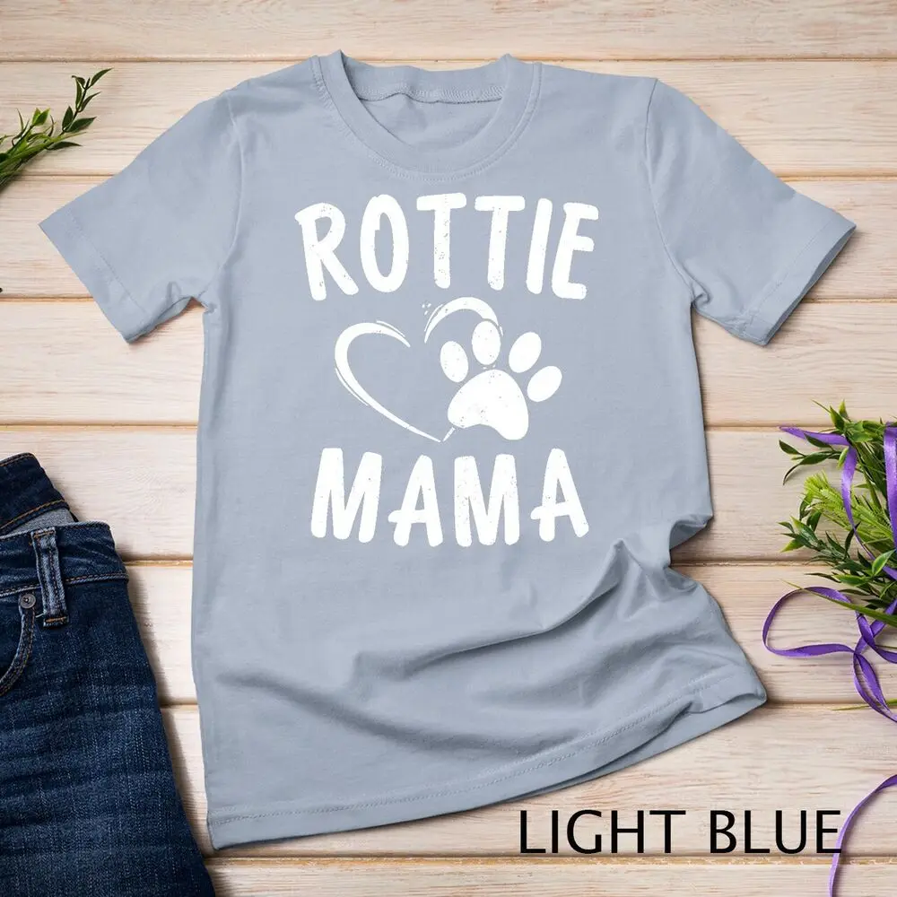 Rottie Mama Geschenk Hund Liebhaber Kleidung Haustier Besitzer Rottweiler Mutter Unisex T-Shirt