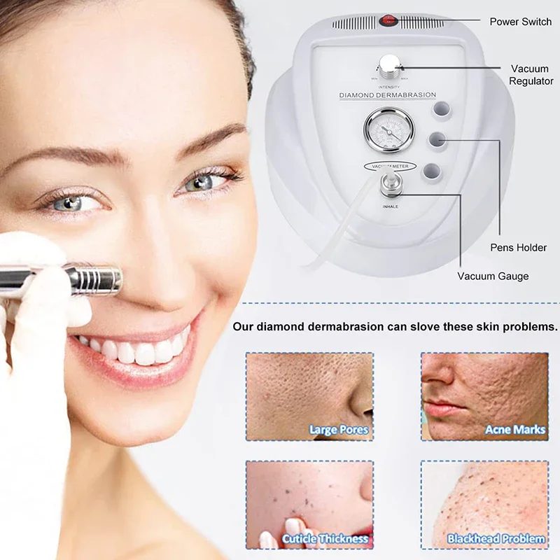 آلة اللوازم الطبية الماسية 3 في 1 جهاز تقشير الوجه عالي الشفط لتنظيف البشرة والعناية ببشرة الوجه المعدات المنزلية #5
