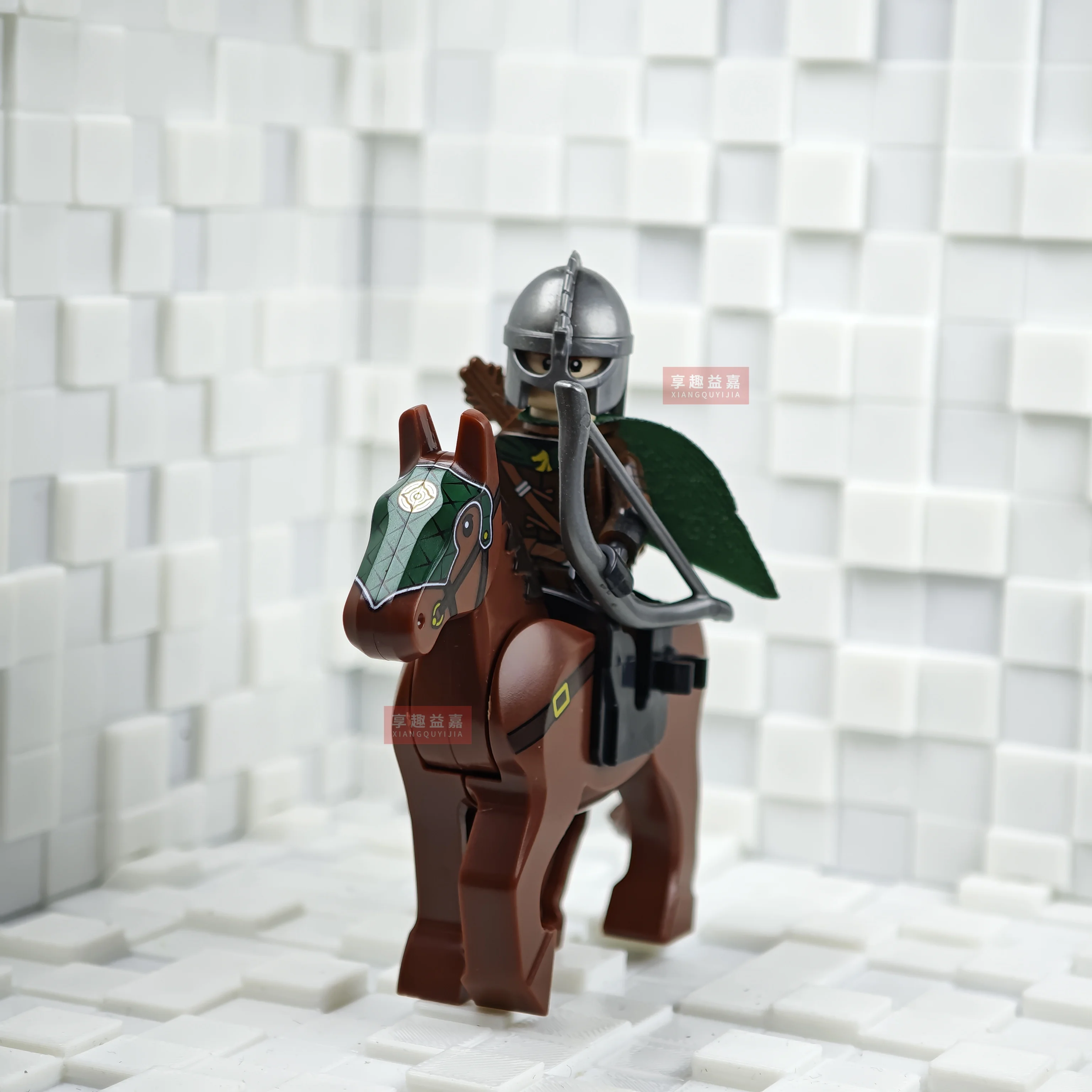 Battle Five Armies mit Schwert Rohan mit Pferd Bausteine Modell Ziegel Mini Action Spielzeug Figuren Spielzeug Geschenk für Kinder MOC