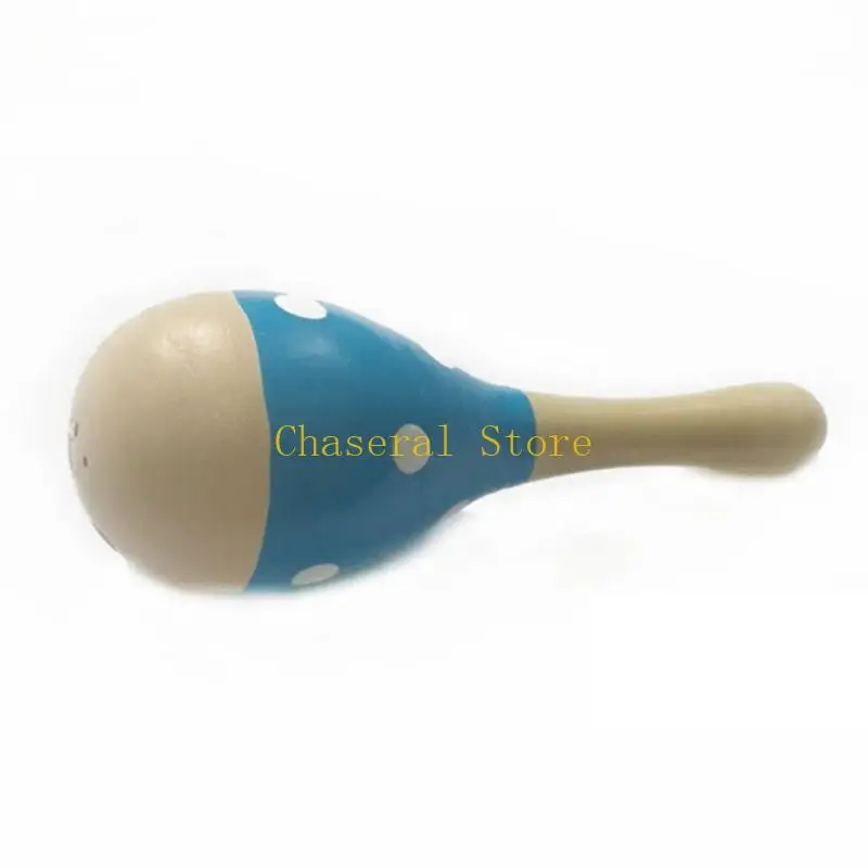 E7CE Mini en bois Rattles Egg Shaker Kids Musical Party Favor Kid Baby Shaker Sand Hammer Toy couleur aléatoire)